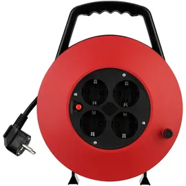 REV Ritter REV Kabelbox 10m 4-Fach schwarz/rot H05VV-F 3G1,5