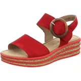 Gabor Riemchensandale Damen Rot 42
