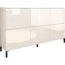 borchardt Möbel Haama 139 x 80 x 35 cm verstellbare Einlegeböden / weiß hochglanz