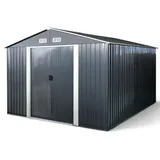 ALEOS. Gartenhaus 3,6 x 3 m Grau
