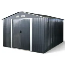 ALEOS. Gartenhaus 3,6 x 3 m Grau