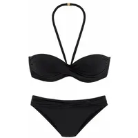 LASCANA Bügel-Bandeau-Bikini Damen Schwarz 32 Cup A
