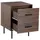 Beliani Nachtschrank Walgett 40 x 40 x 54 cm Dunkelbraun