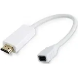 MicroConnect Mini DisplayPort auf HDMI Adapter 10 cm Weiß