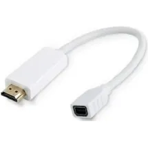 MicroConnect Mini DisplayPort auf HDMI Adapter 10 cm Weiß