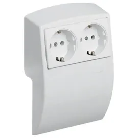 Tehalit Geräteträger mit Doppelsteckdose L 2250 rws