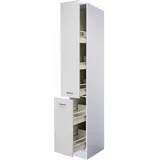 Flex-Well Apothekerschrank Wito 200 cm x 30 cm x 57 cm Weiß