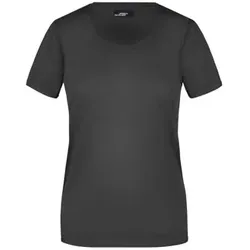 Damen Rundhals T-Shirt JN901, schwarz, Größe XL - schwarz - XL