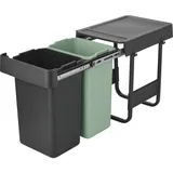 Brabantia Sort & Go Einbaumülleimer 2x15l dark grey (232503)