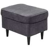 ed exciting design Hocker Oskar, mit Massivholzfüßen grau