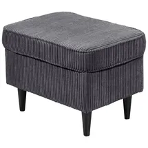 ed exciting design Hocker Oskar, mit Massivholzfüßen grau