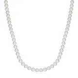 True Rebels Kette aus Edelstahl mit Perle (synth.) in schwarz | Gr.: 60 cm