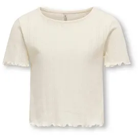 Only & Kids Damen Kogcarlotta Life S/S Top JRS Noos, Cloud Dancer, 134-140 - 134-140