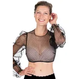 MarJo Dirndlbluse Kinding schwarz 34