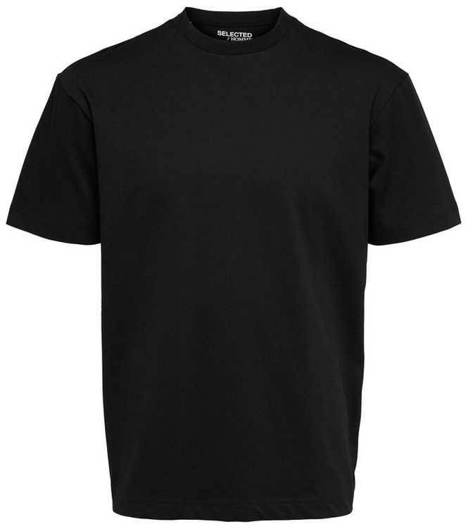 SELECTED HOMME T-Shirt SLHLOOSETRUMAN SS O-NECK TEE NOOS schwarz XL