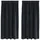 vidaXL Verdunkelungsvorhänge 2 pcs Schwarz 140 x 175 cm Samt