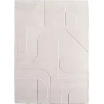 KADIMA DESIGN Teppich Kurzflor Skandinavisch Modern Waschbar Esszimmer Flur OEKO-TEX Creme 120x170 cm Schadstoffgeprüft – LAVAREDO von Kadima Design
