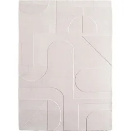 KADIMA DESIGN Teppich Kurzflor Skandinavisch Modern Waschbar Esszimmer Flur OEKO-TEX Creme 120x170 cm Schadstoffgeprüft – LAVAREDO von Kadima Design