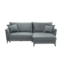 bobb Ecksofa mit Schlaffunktion Yolanda II ¦ türkis/petrol ¦ Maße (cm): B: 257 H: 94 T: 174.0
