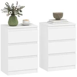 Homcom Nachtschrank 40 x 30 x 59,5 cm Weiß