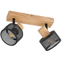 LINDBY Evinora 2-flammig Holz