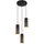 GLOBO Crocky 3-flg. Ø 34 cm rund schwarz-gold