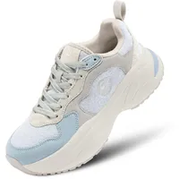 Giesswein Merino Wave Women – Eleganter Damen Sneaker mit Merino Jersey, Veloursleder & Rutschfester Plateausohle - 37 EU