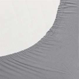 Carpe Sonno Spannbettlaken Polyester 180 x 200 cm grau