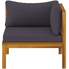 vidaXL 3-Sitzer-Gartensofa 308 x 80 x 66 cm Grau