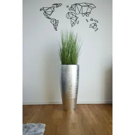 Vivanno City Ø 37 x 80 cm Silber Hochglanz