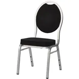 Worldwide Seating Bankett- & Stapelstuhl Monza Alu schwarz stapelbar