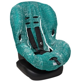 Meyco Baby Kindersitzbezug - Fine Lines Emerald Green - Gruppe 1+ - Einzelpackung