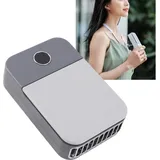Tragbarer Nackenventilator Mit Clip, Usb-aufladbar, 3 Geschwindigkeitsstufen, Abs-gehäuse [tragbarer Nackenventilator] Mit Trageschlaufe, 2000-mah-akku, Leise Belüftung Für Sport Und Reisen