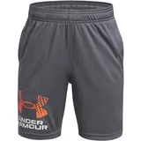 Under Armour Tech Logo Shorts castlerock -white fire L