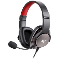 Havit H2030S Gaming Headphones mit Mikrofon, Gaming Headset 3,5-mm-Klinkenstecker Schwarz