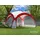 Swing&Harmonie Faltpavillon 3,6 x 3,6 m inkl. 2 Seitenteile Rot