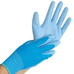 10x12 Paar Arbeitshandschuhe "Ultra Flex Hand" Gr. XL/10 Blau Länge: 26 cm Handschuhe Sicherheitshandschuhe