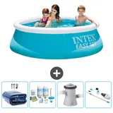Intex Easy Set Schwimmbecken rund – 183x51 cm – Zubehör CB5 Blau No Size