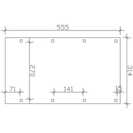 SKANHOLZ Friesland 3,14 x 5,55 cm imprägniert