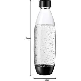 Sodastream Fuse PET-Flasche 2 x 1 l schwarz