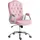 Homcom Bürostuhl Samt Rosa