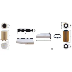 Knecht Filter-paket Set Passend Für 2.0fsi Vw Touran Passat B6 Golf 5 A3 8p: Filter, Innenraumluft Amc Filter: Fca10348c Blue Print: Adv182535 Bosch: