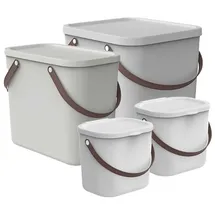Rotho Aufbewahrungsbox Albula 43,5 x 36,5 x 47,6 cm 4-tlg. weiß