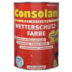 Wetterschutzfarbe dunkelbraun 2,5 l