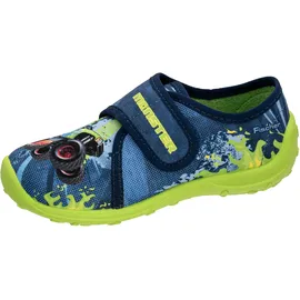 Fischer Markenschuh Hausschuh Blau 33