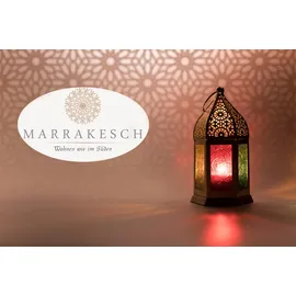Marrakesch Orient & Mediterran Interior 3er Set Orientalische Laterne Teja 16cm