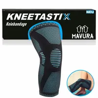 MAVURA Kniebandage KNEETASTIX Anti Rutsch Kniebandage für Sport & Fitness, Knieschoner Kniestütze Sportbandage Knie Schutz Bandage M