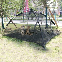 HI SUYI Pet Comfort PE-Zelt für Katzen, Tragbare große Pop-Up-Haustier Zelt-Einschließungen draußen Lebensraum Hunde Accessoire katzenzelt Outdoor hundetippi Katzenhöhle