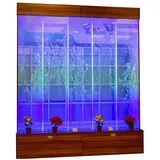 Xlmoebel Wandpaneel LED beleuchtetes Wasserwand-Designpaneel mit Wasserblasen für die Wand, (Water Wall) Hergestellt in Europa weiß