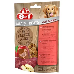 8in1 Meaty Treats Gefriergetrocknete Fleisch-Snacks Ente & Apfel 50 g